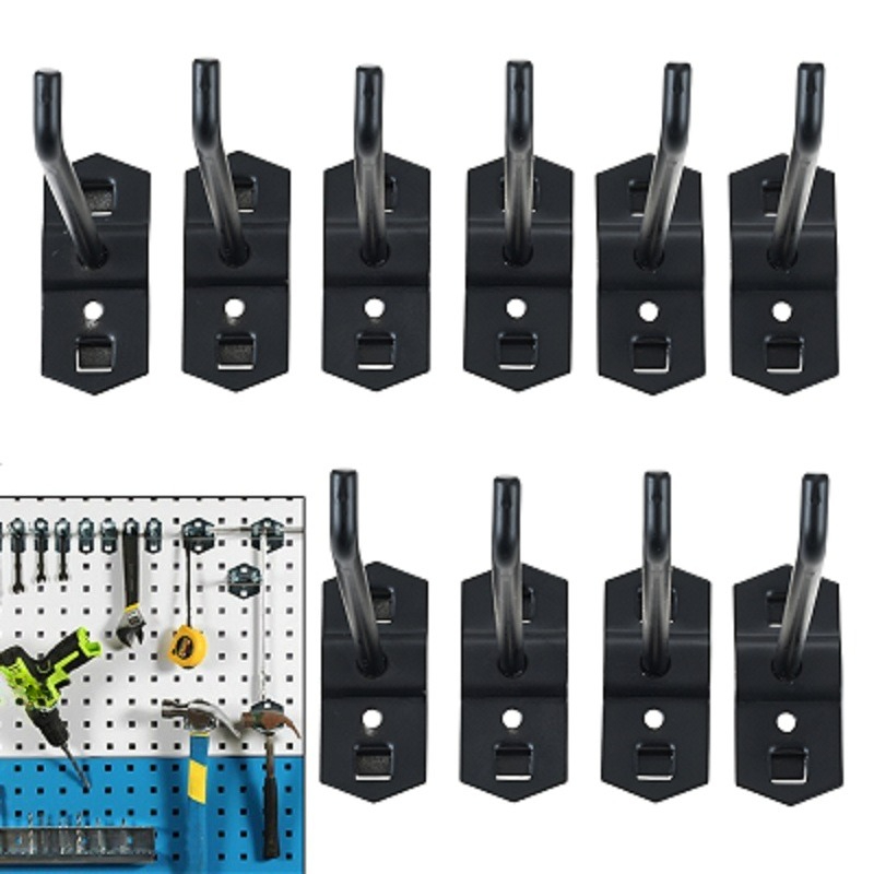Gardening Tools Rack - 10Pcs/set 50mm Black Hole Board Hook