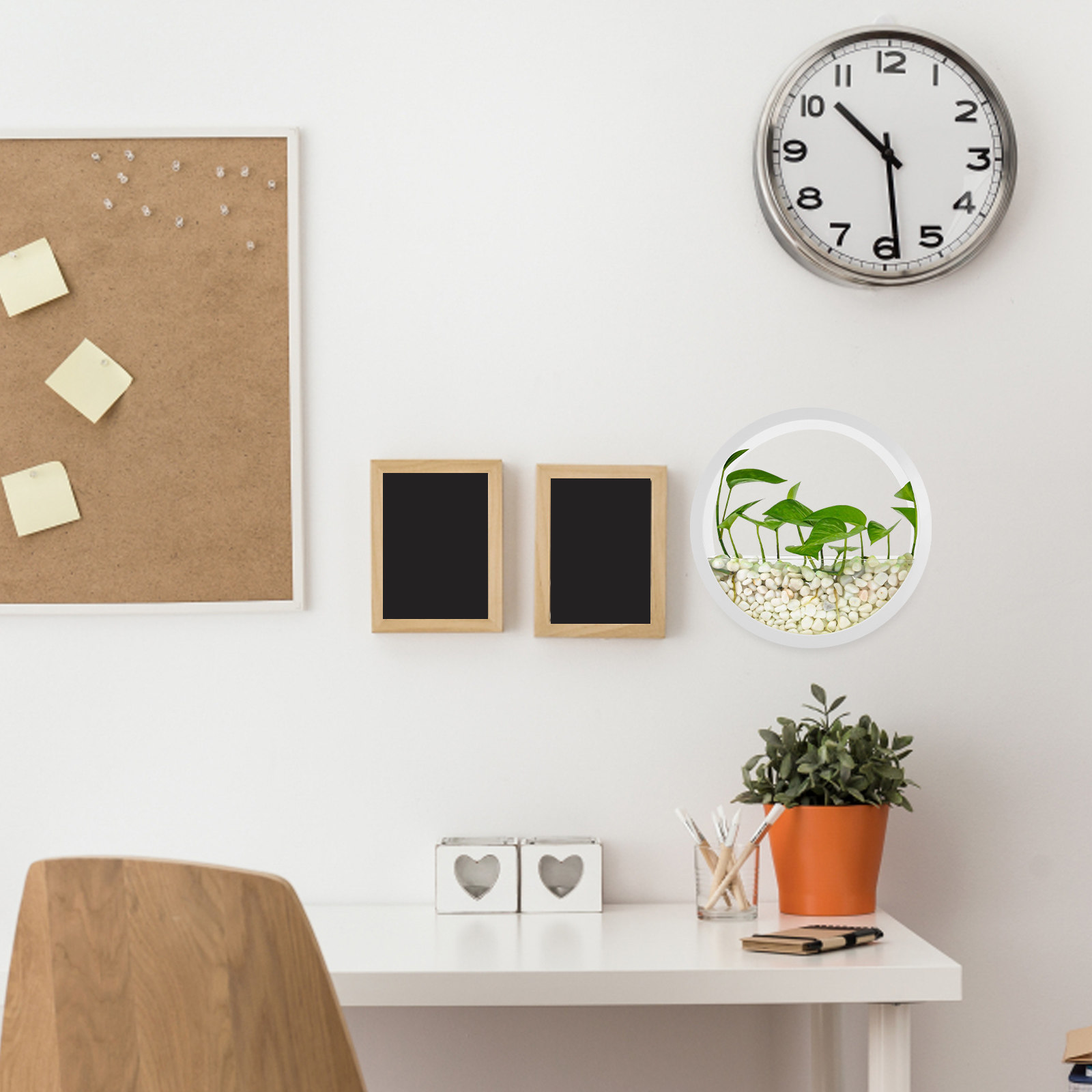 Wall Mount Vase Round Clear Hy - đánh giá và giá Vertical Wall Planter
