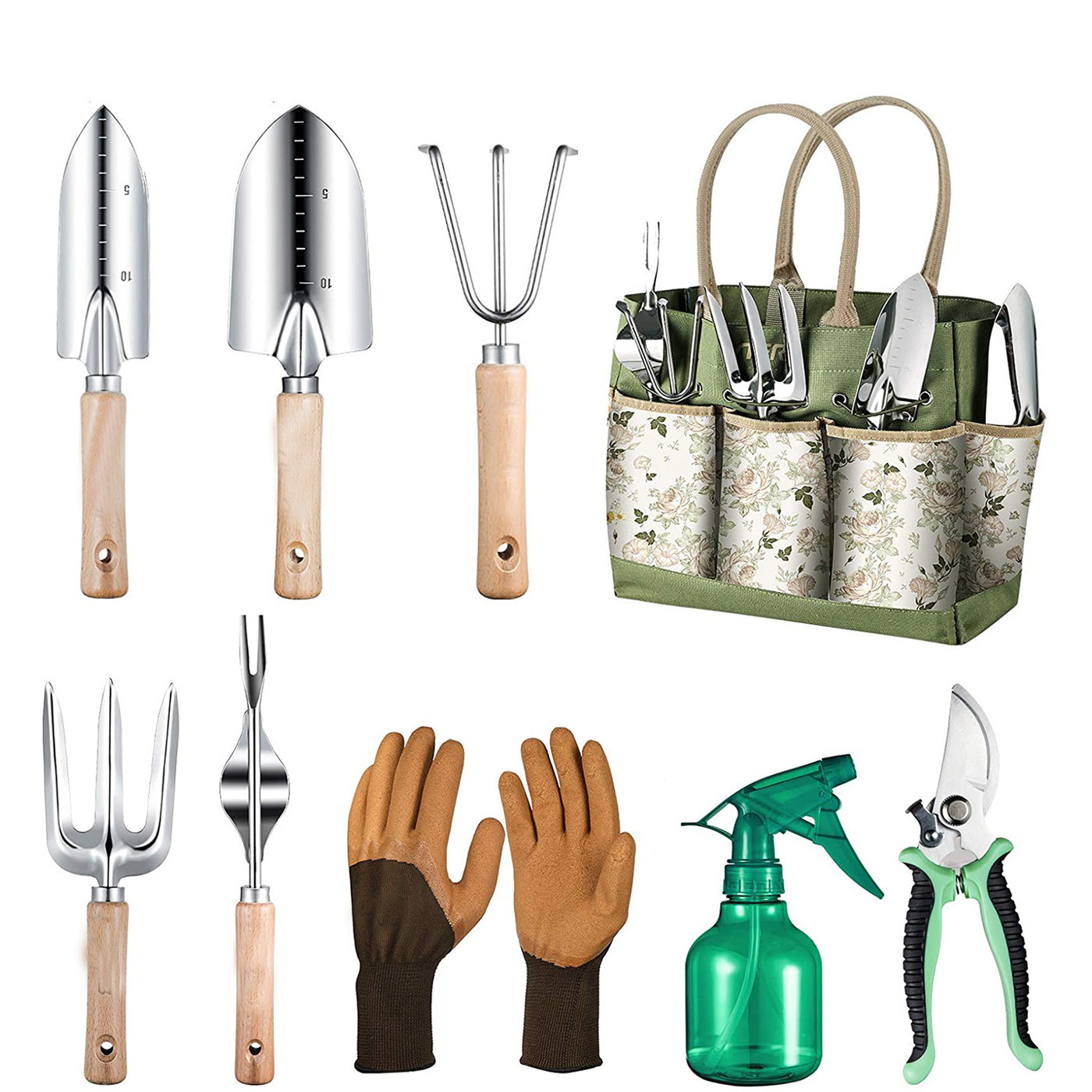 9-Piece Gardening Tool With He - đánh giá và giá Gardening Tools For Women