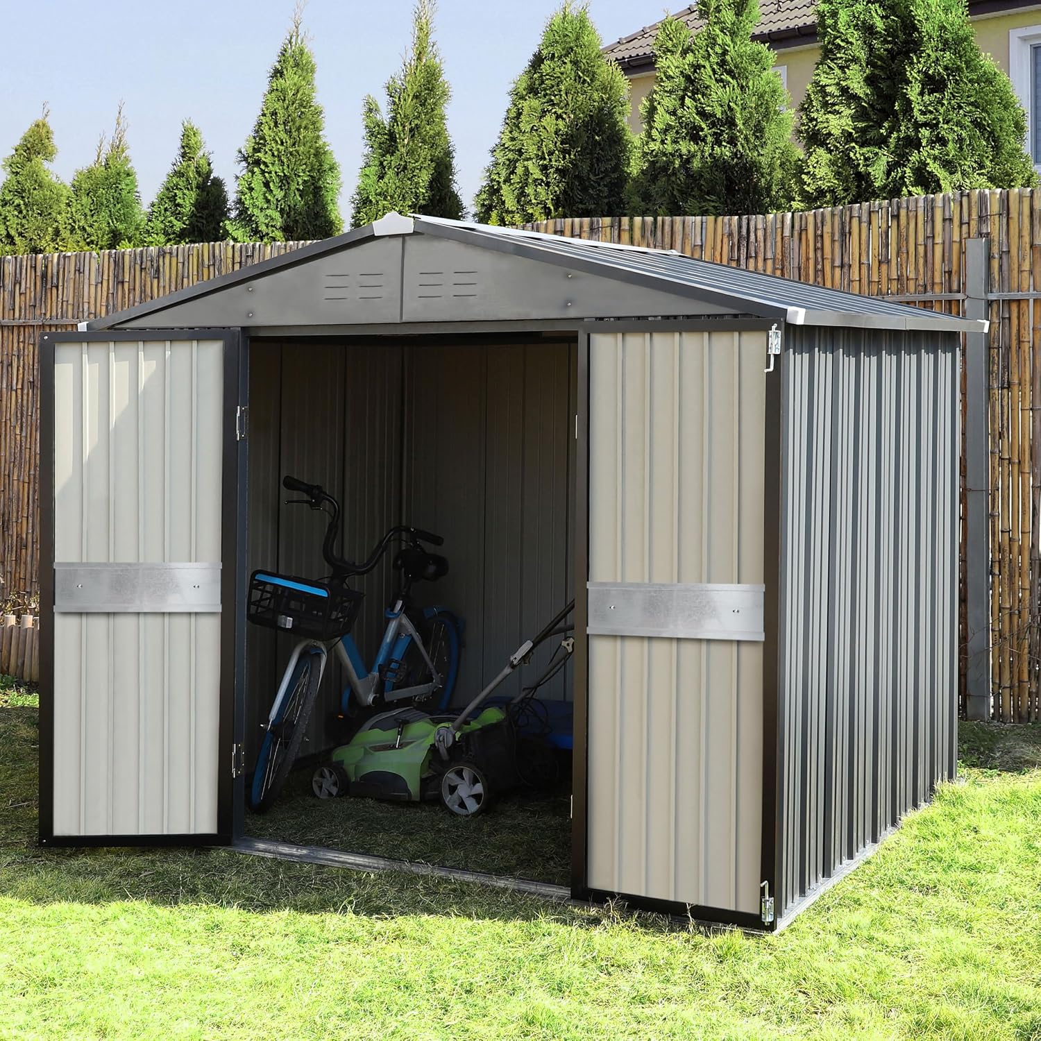 10' x 10' Outdoor Storage Shed - đánh giá và giá Gardening Tools