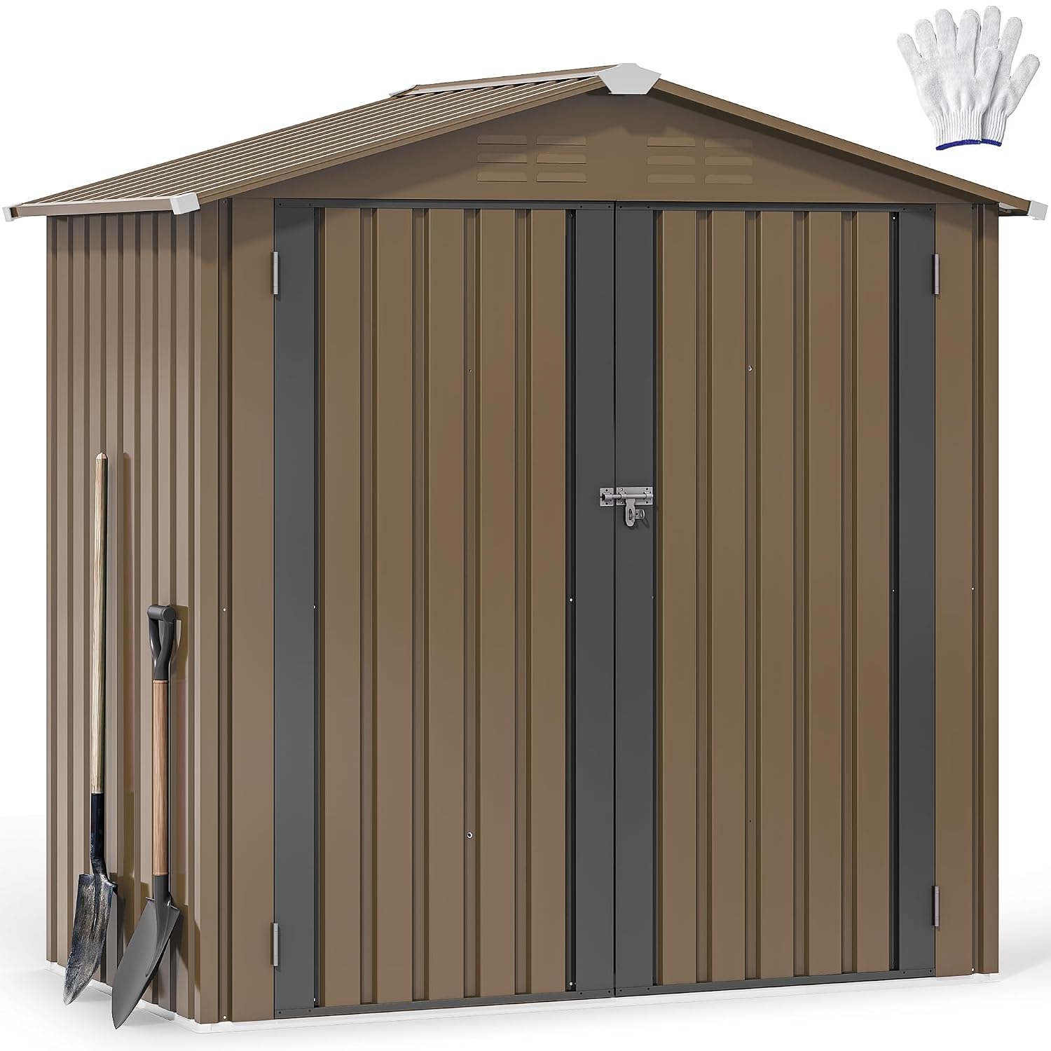 6x4ft Metal Outdoor Storage Sh - đánh giá và giá Gardening Tools
