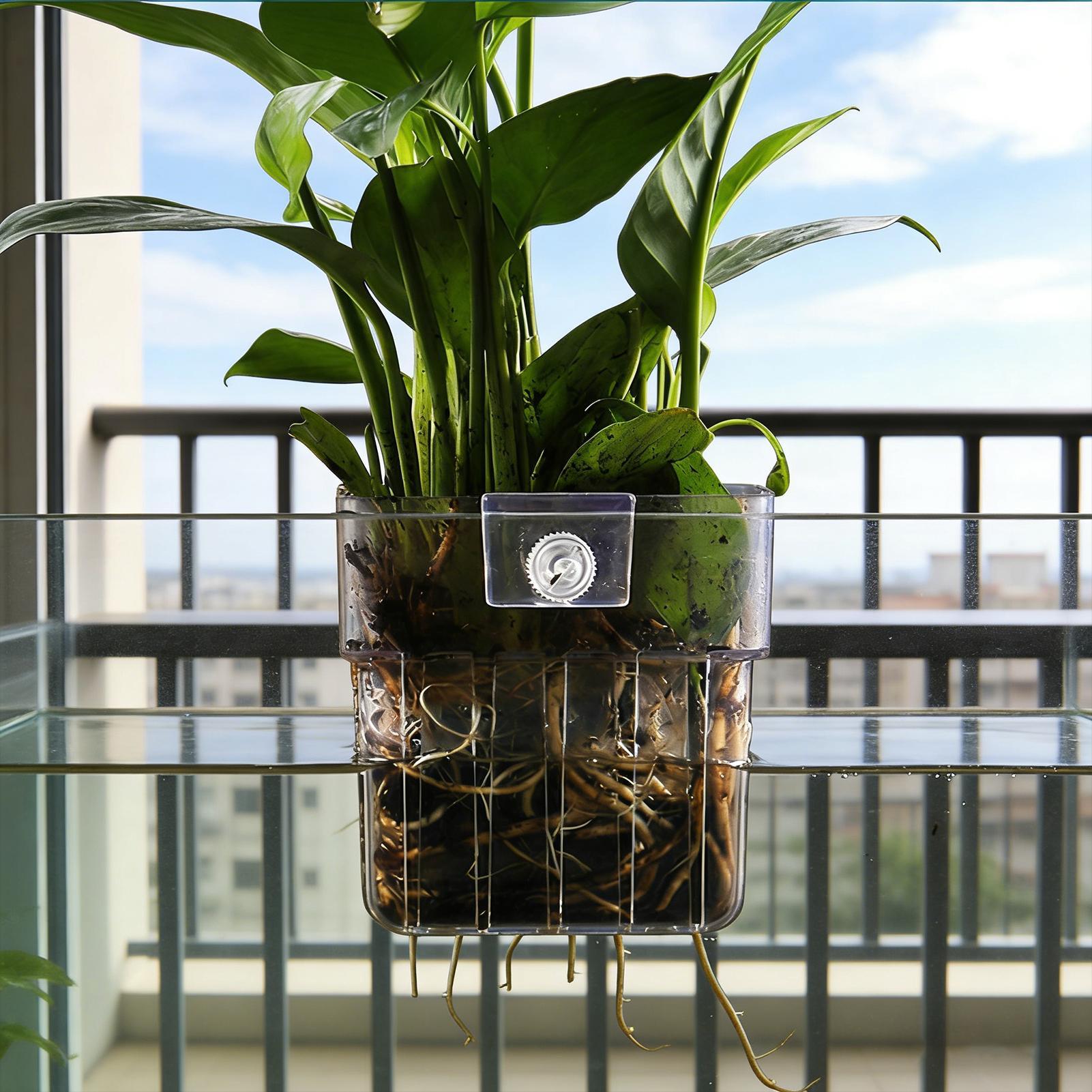 Aquarium Plant Basket Transpar - đánh giá và giá Hanging Planter Basket