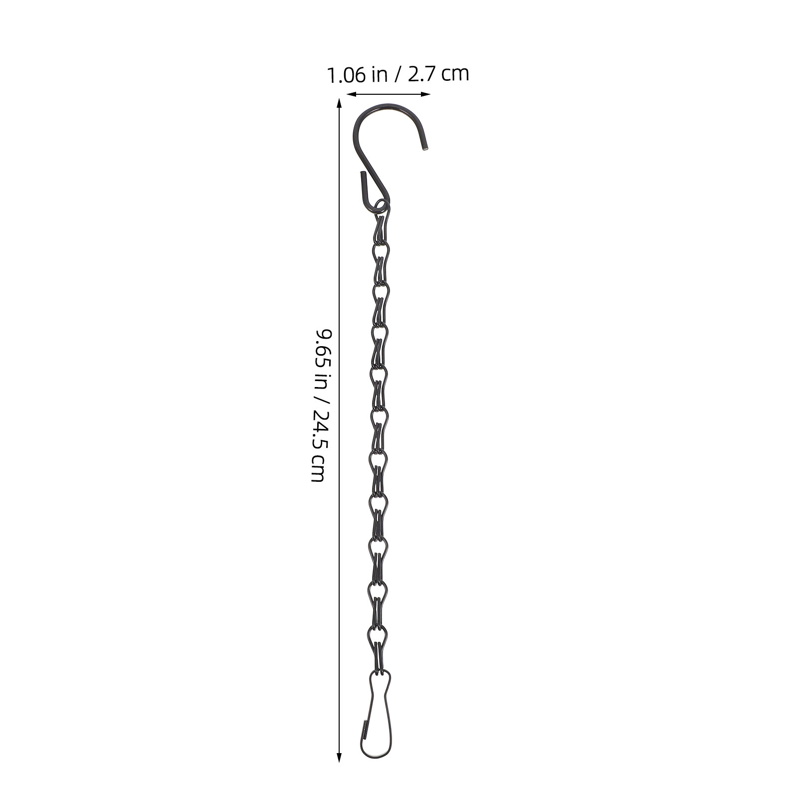 5Pcs Black Double Hook Chain H - đánh giá và giá Hanging Planter Basket
