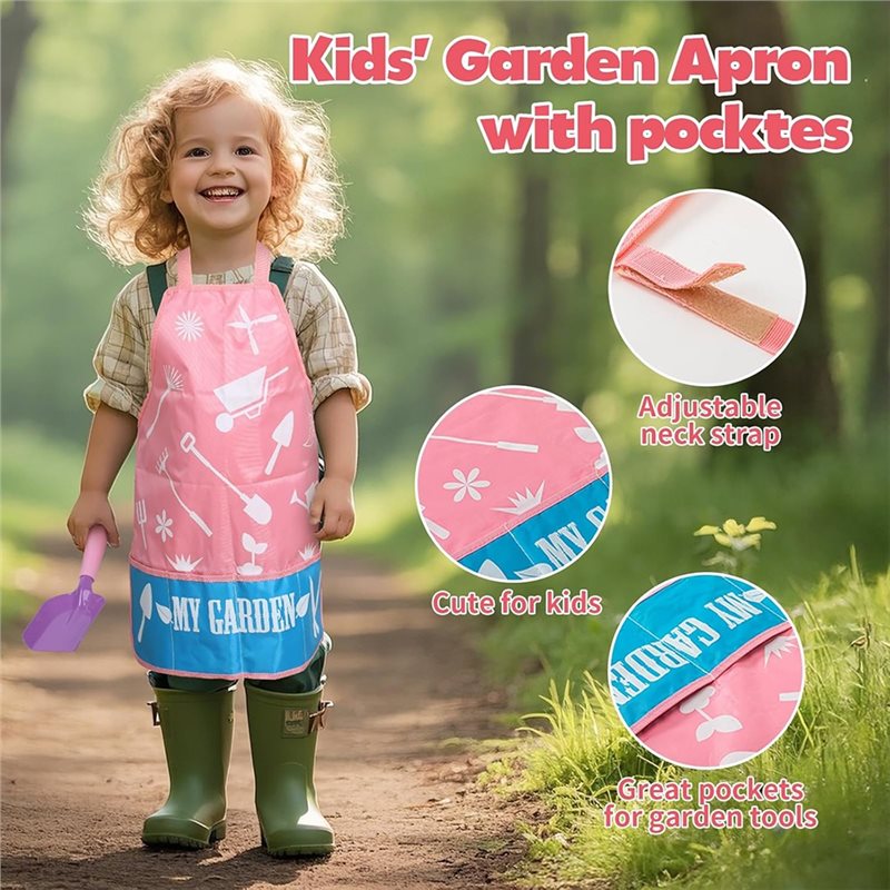 Superior-Kids Pink Gardening T - đánh giá và giá Gardening Tools Kit For Kids