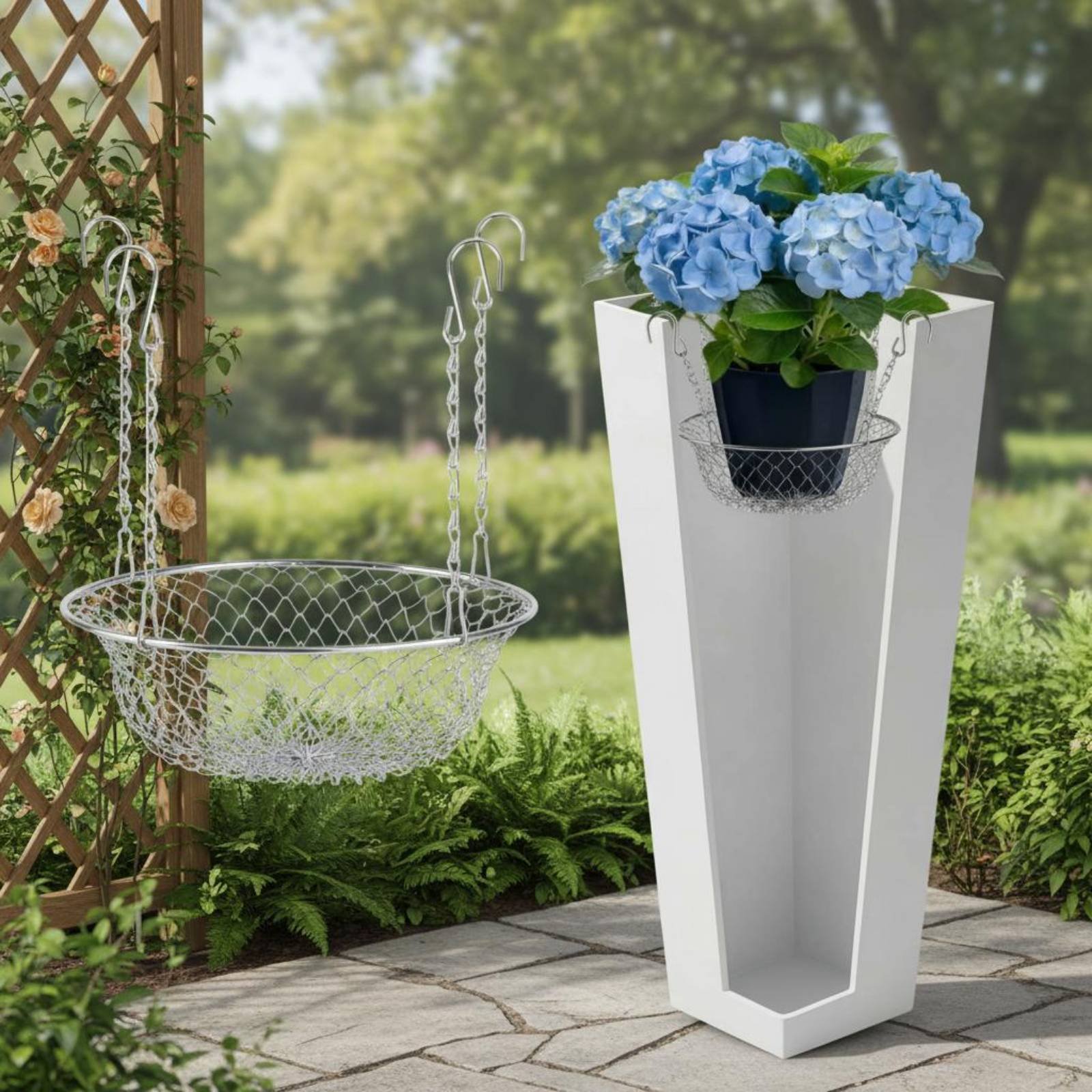 Adjustable Planter Liner Long- - đánh giá và giá Hanging Planter Basket