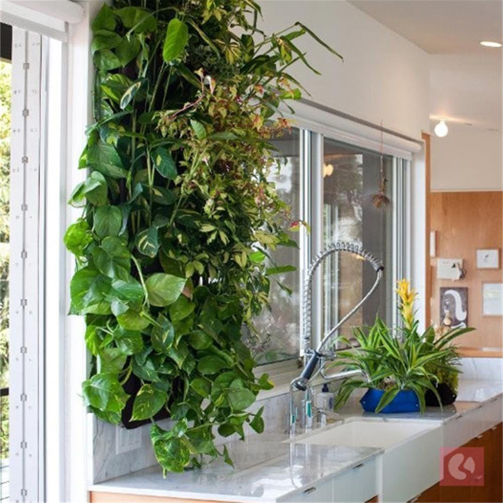 1Pcs Felt Wall Hanging Plant B - đánh giá và giá Vertical Wall Planter