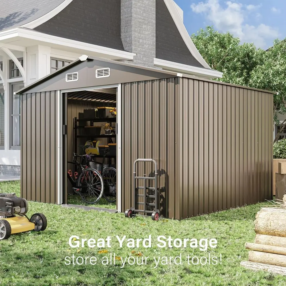 10T x 8T Outdoor Metal Storage - đánh giá và giá Gardening Tools