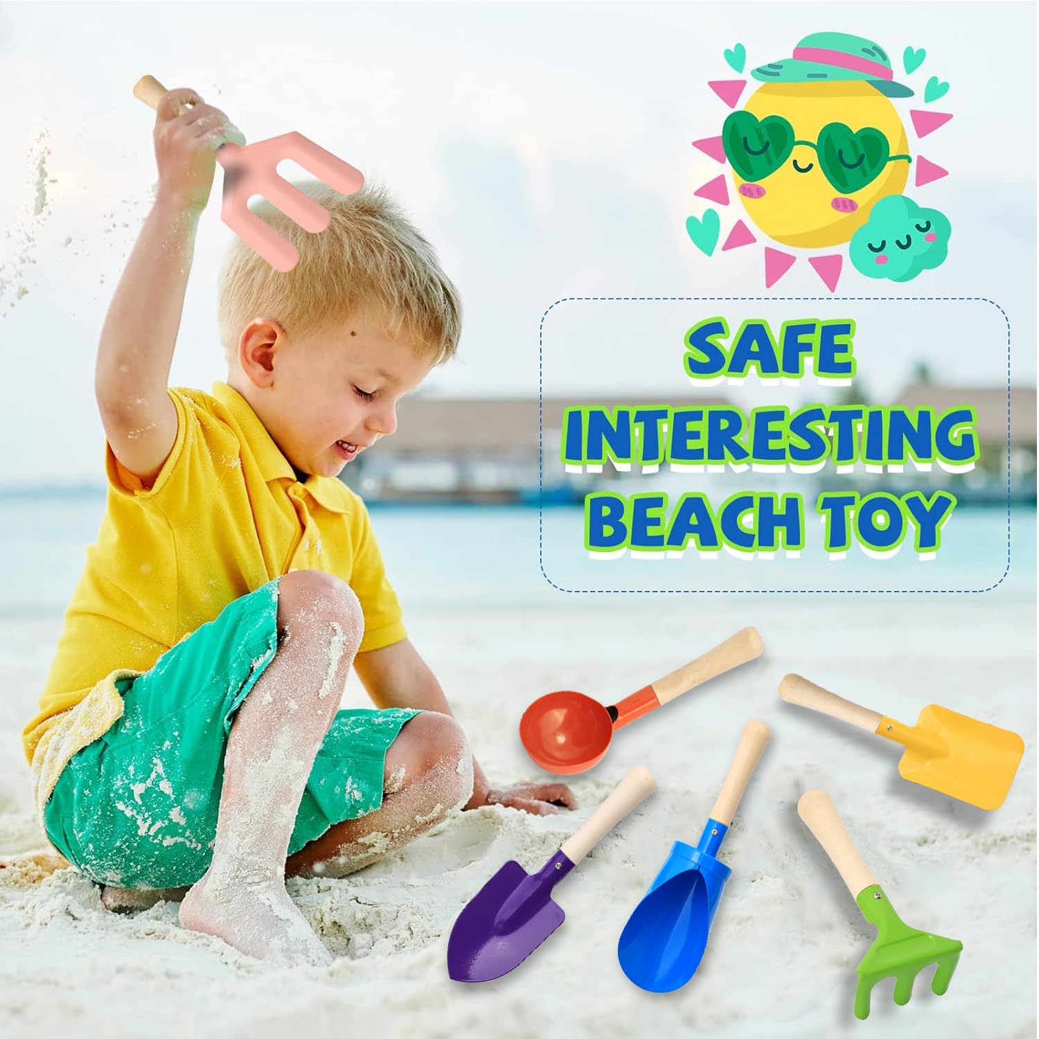 Colorful 6pcs Multifunctional  - đánh giá và giá Gardening Tools Kit For Kids
