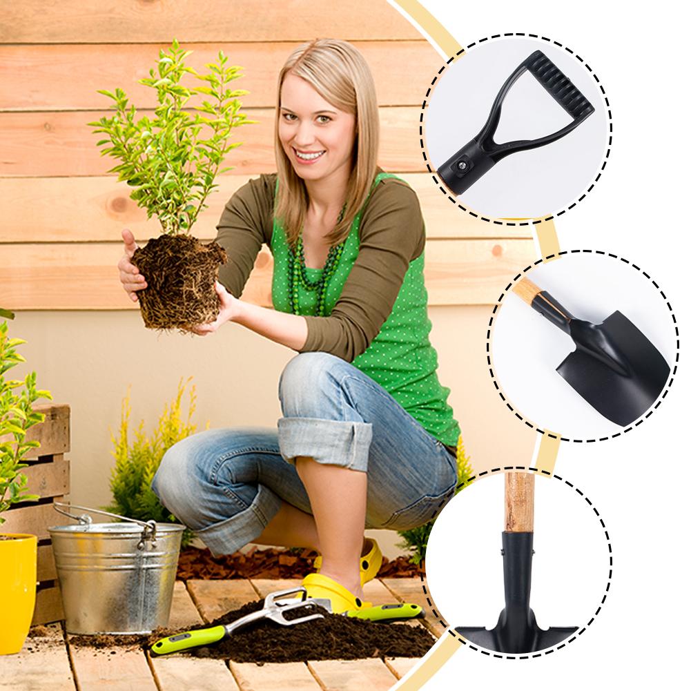 36cm Garden Shovel WIth Wooden - đánh giá và giá Gardening Tools Kit For Kids