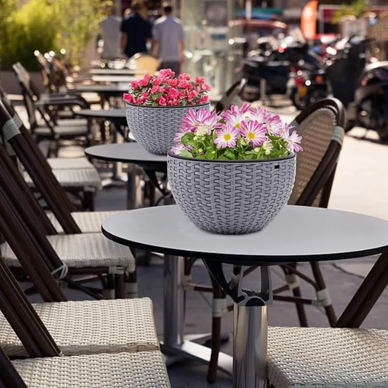 Round Hanging Basket Resin Pla - đánh giá và giá Hanging Planter Basket
