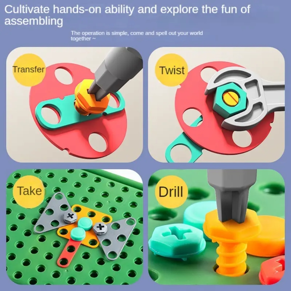450Pcs Kids STEM Drill Set Cre - đánh giá và giá Gardening Tools Kit For Kids