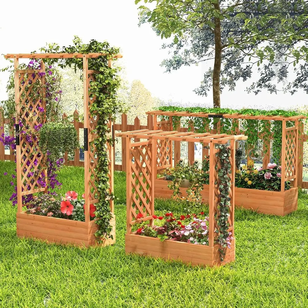 45 Elevated Garden Bed with Ar - đánh giá và giá Hanging Planter Basket