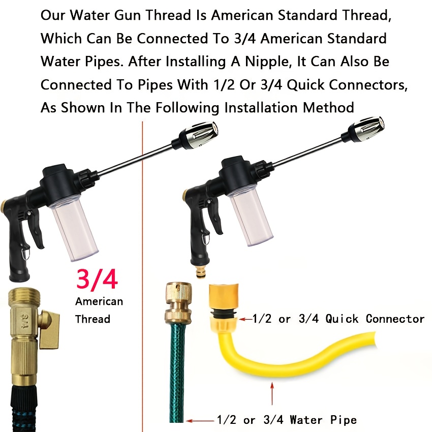 Garden Watering Gun Hose Nozzl - đánh giá và giá Gardening Tools