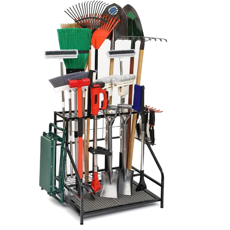 Metal Garden Tool Storage Rack - đánh giá và giá Gardening Tools Amazon