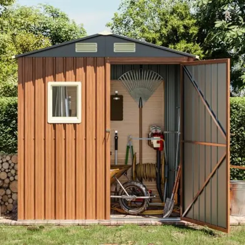 Outdoor Storage Shed 6x4 Ft, L - đánh giá và giá Gardening Tools