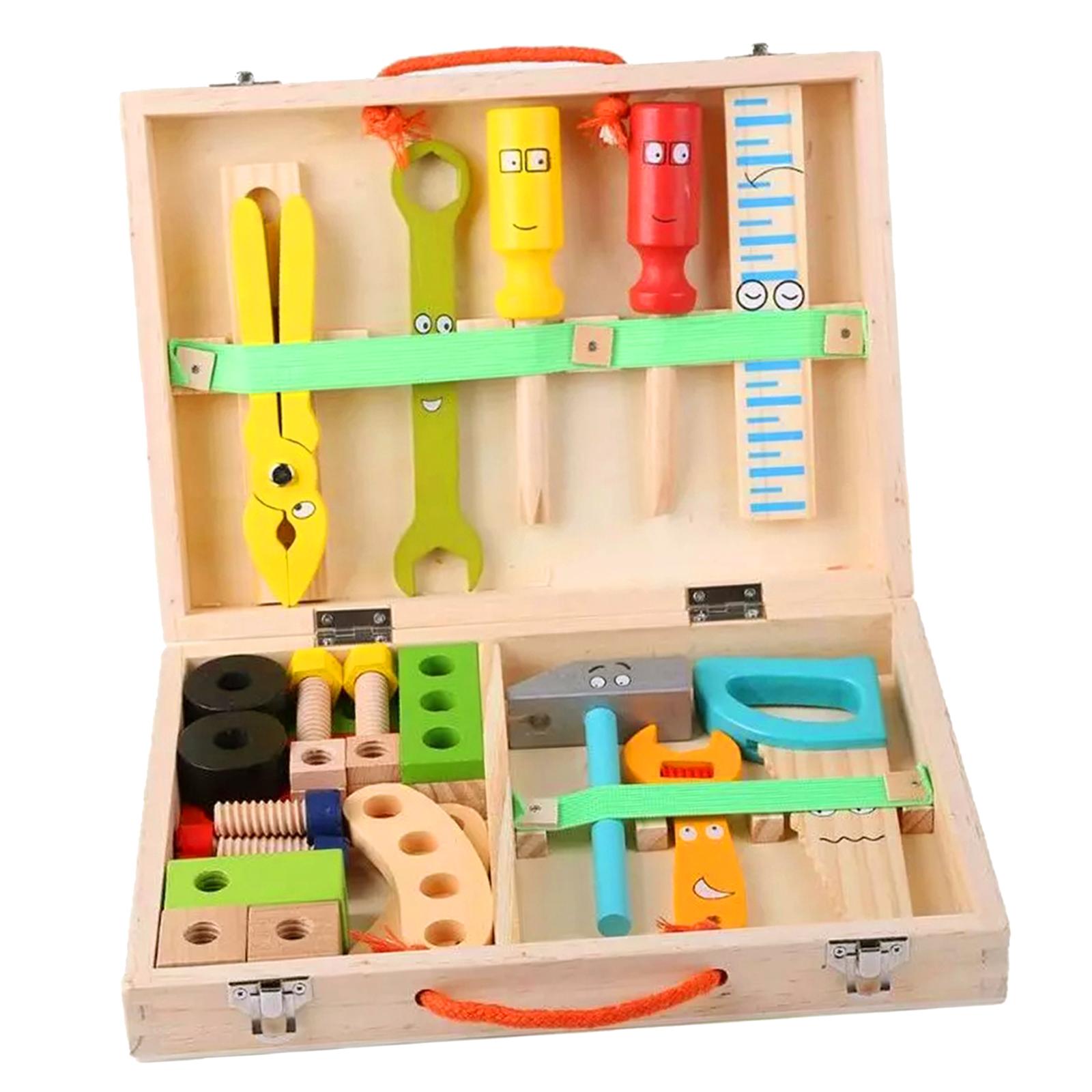 Wooden Kids Tool Set Tool Kit  - đánh giá và giá Gardening Tools Kit For Kids