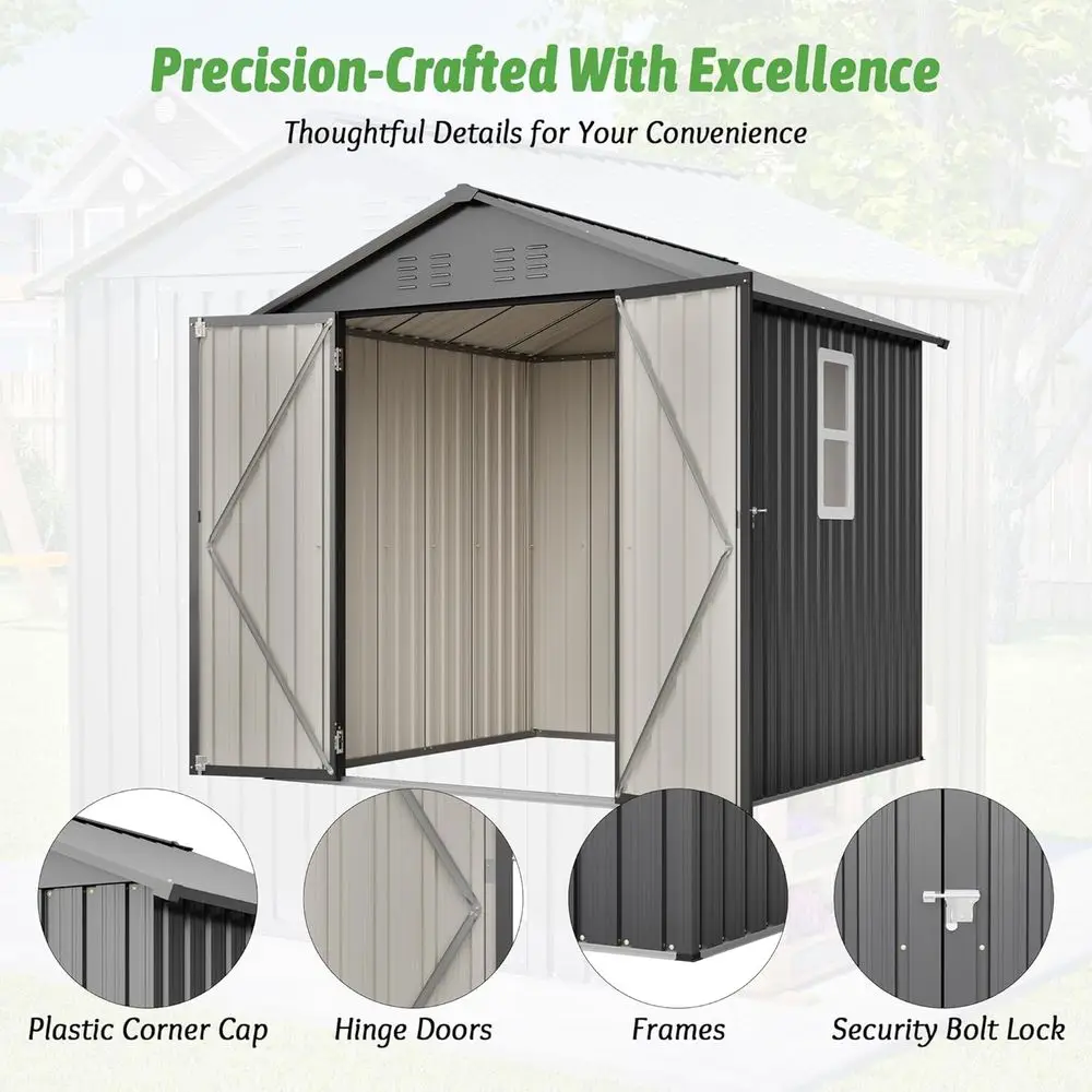 6x6 Galvanized Steel Outdoor S - đánh giá và giá Gardening Tools